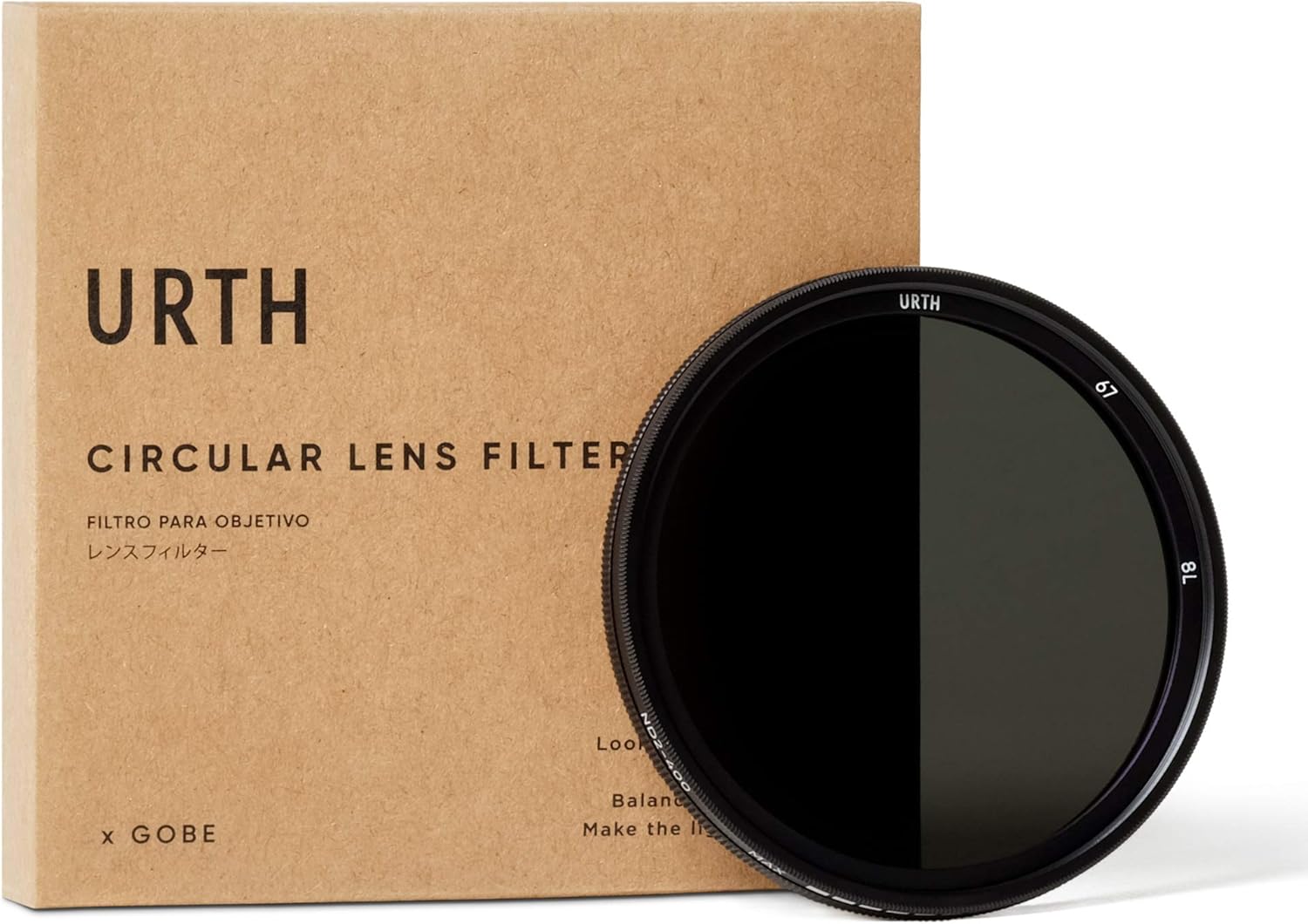 Urth 67mm ND2-400 (1-8.6 Stop) Variable ND Lens Filter Pack of 2
