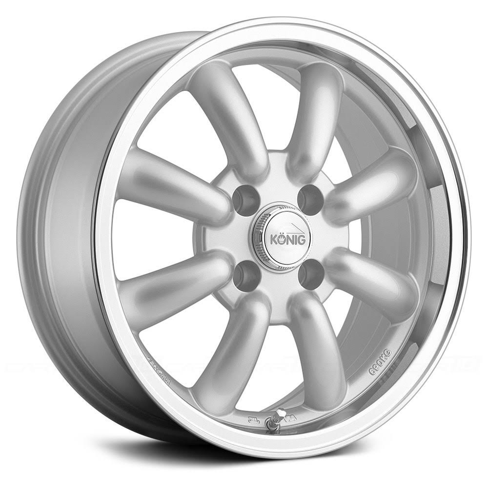 Konig Rewind Silver Wheel with Machined Lip (16x7 /4X114.3Mm)