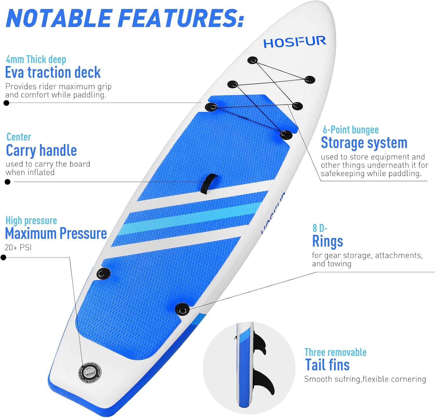 Inflatable Stand Up Paddle Board 11'&times;33