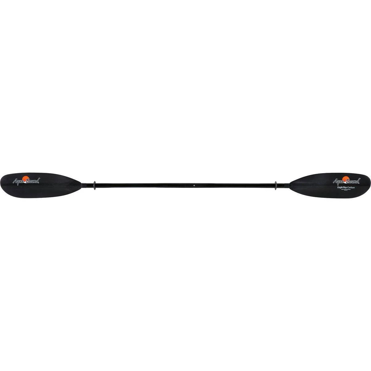 Aqua-Bound Eagle Ray Carbon Kayak Paddle, 2-Piece, Snap-Button - Black