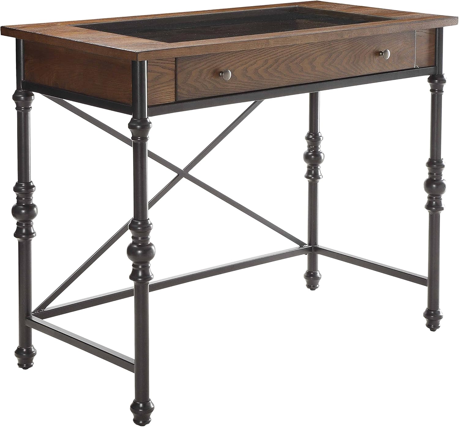 ACME Jalisa Counter Height Table - - Walnut & Black