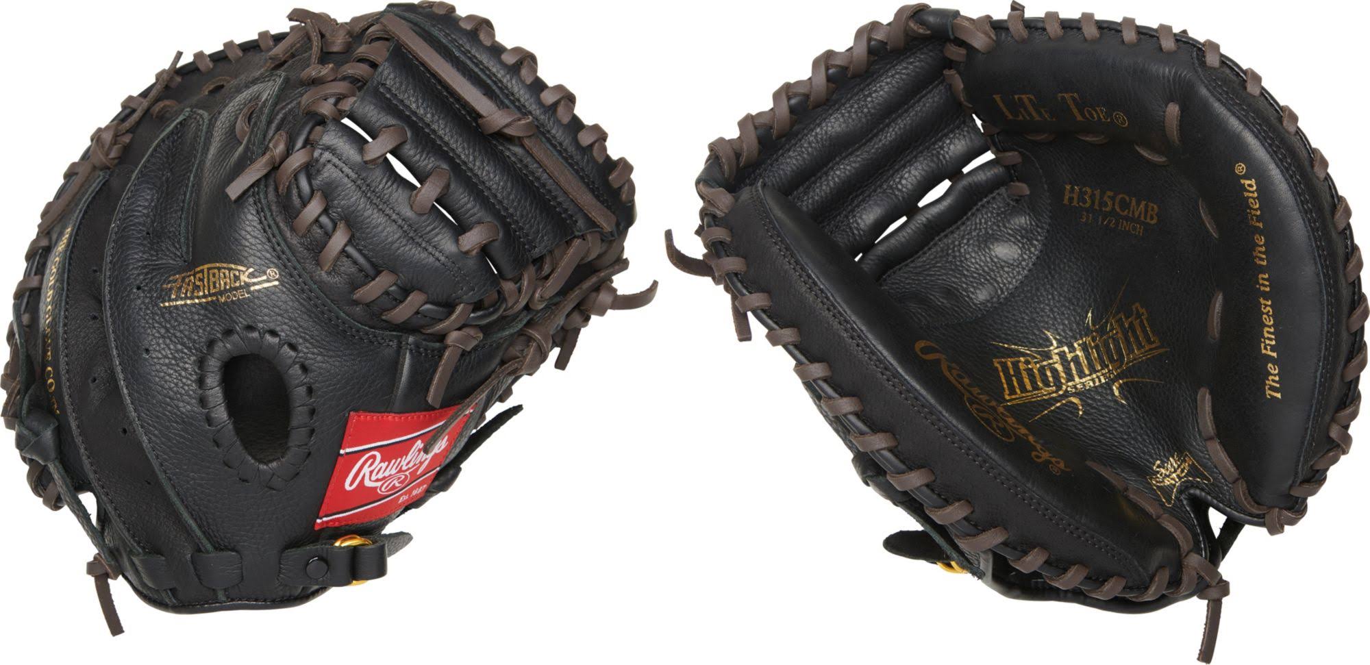 Rawlings 31.5&& Youth Highlight Series Catcher&s Mitt, Kids, Black
