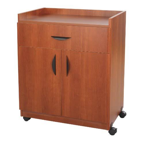 Safco Products 1852CY Deluxe Mobile Machine Stand, Cherry