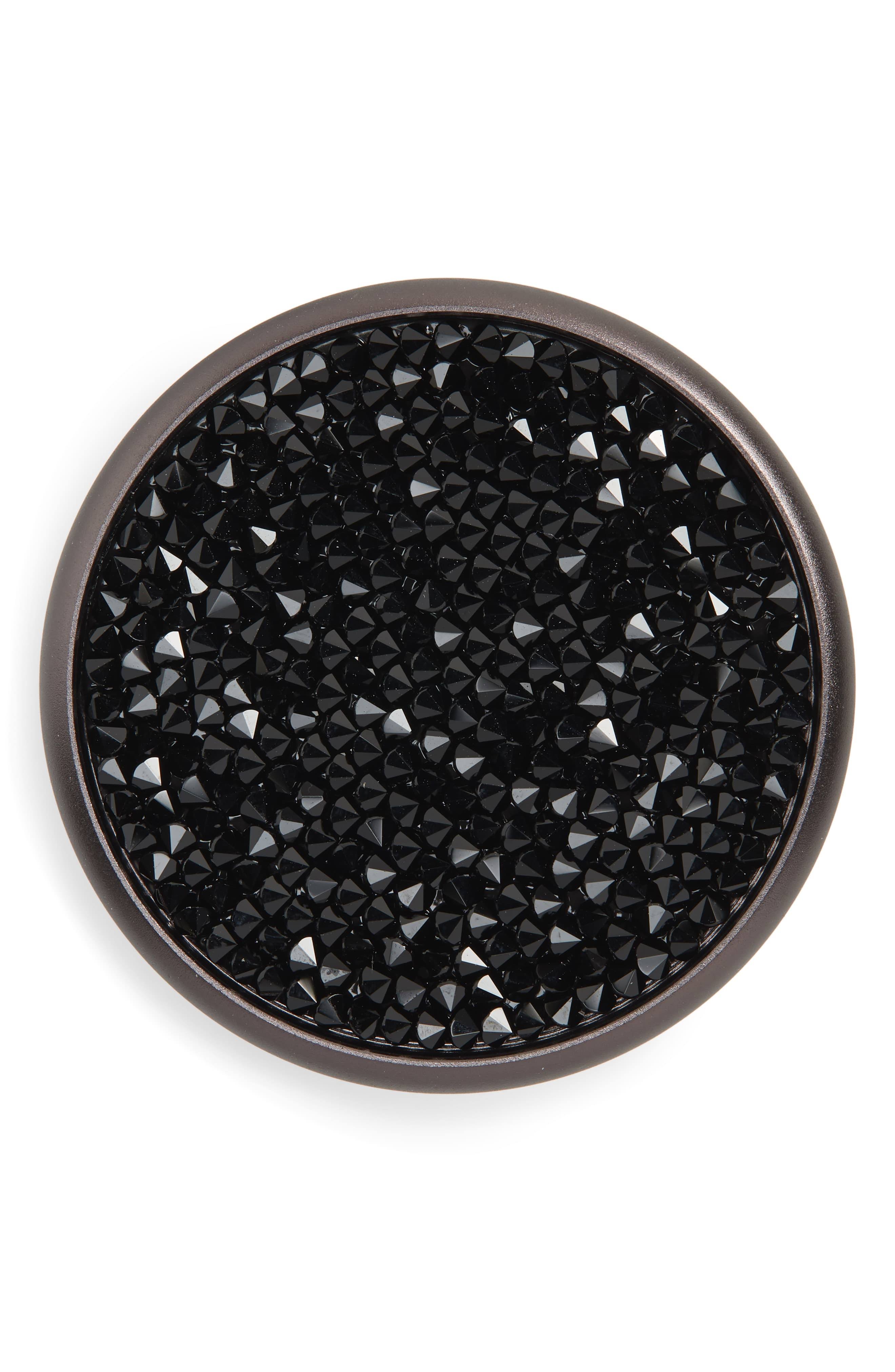 PopGrip (Complete Swappable PopGrip) Swarovski Jet Black Crystal