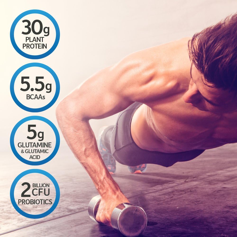 Organic Vegan Sport Protein Powder, Chocolate - Probiotics, BCAAs, 30g Plant Protein for Premium Post Workout Recovery, NSF Certified, Keto, Gluten & Dairy Free, Non GMO, Garden of Life - 19 Servings Pack of 2