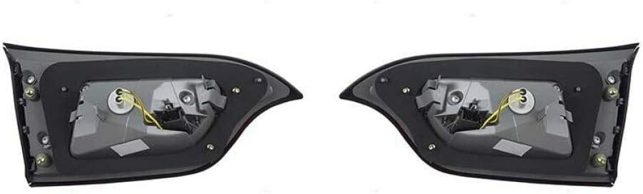 For Jeep Grand Cherokee Tail Light Assembly 2014-2021 Pair Driver and Passenger Side | Inner | SRT8 Trailhawk | Black Trim | CH2802106 + CH2803106