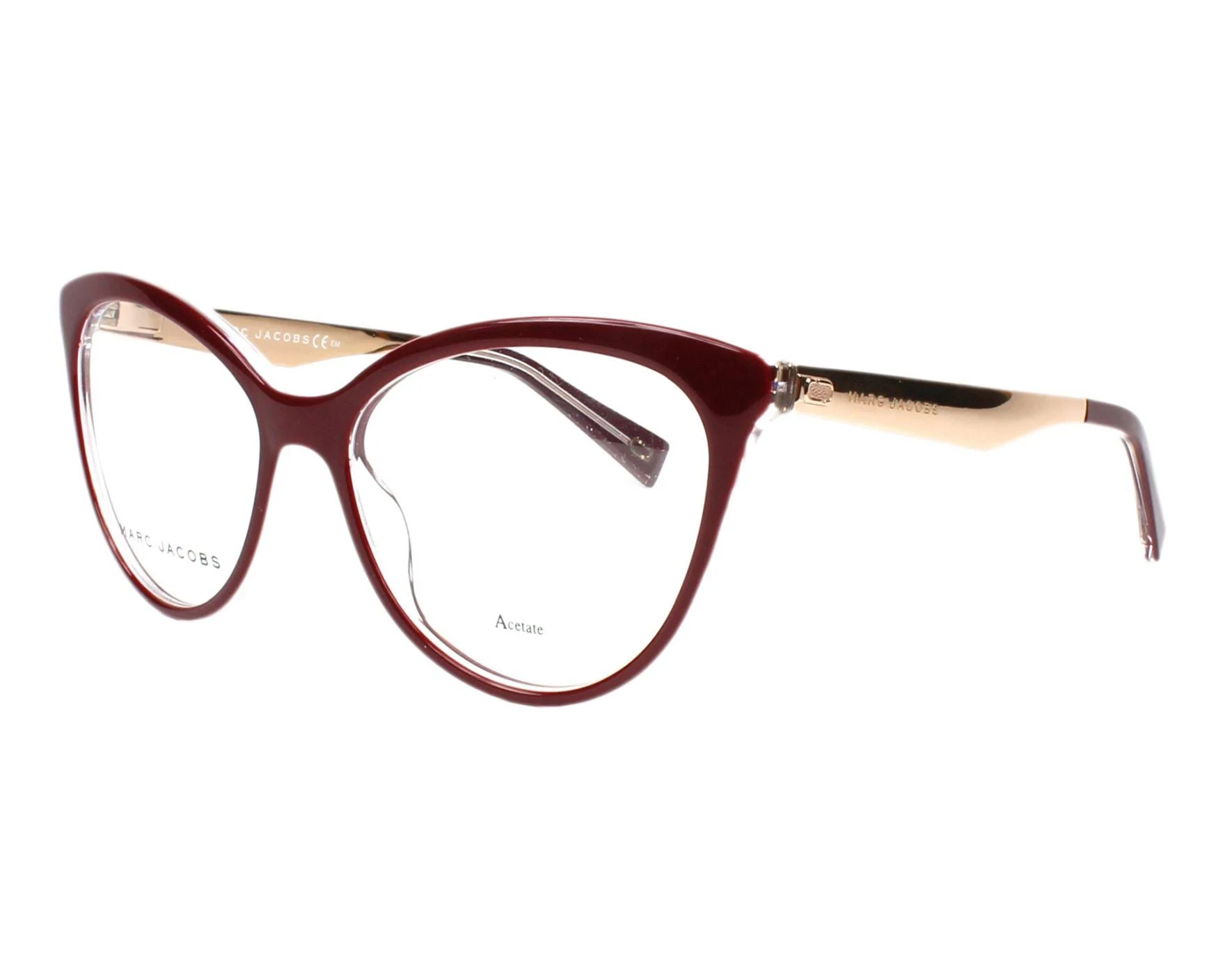 Marc Jacobs Marc 205 Eyeglasses - 0LHF Opal Burgundy