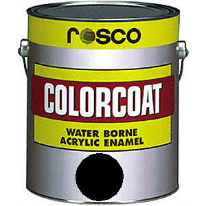 Rosco ColorCoat Paint - Flat Black - 1 gal. 150056350128