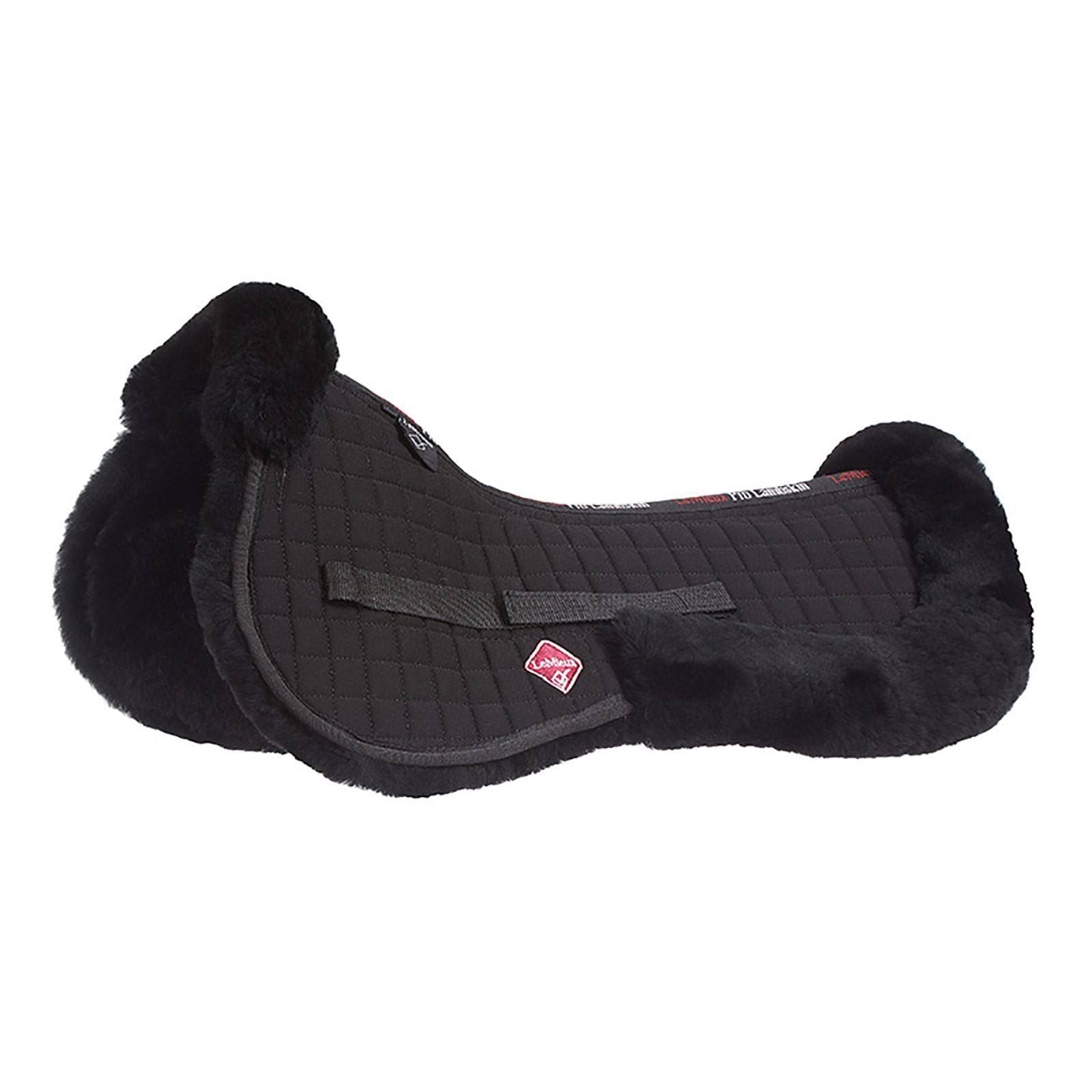 LeMieux Lambskin Half Pad - Black