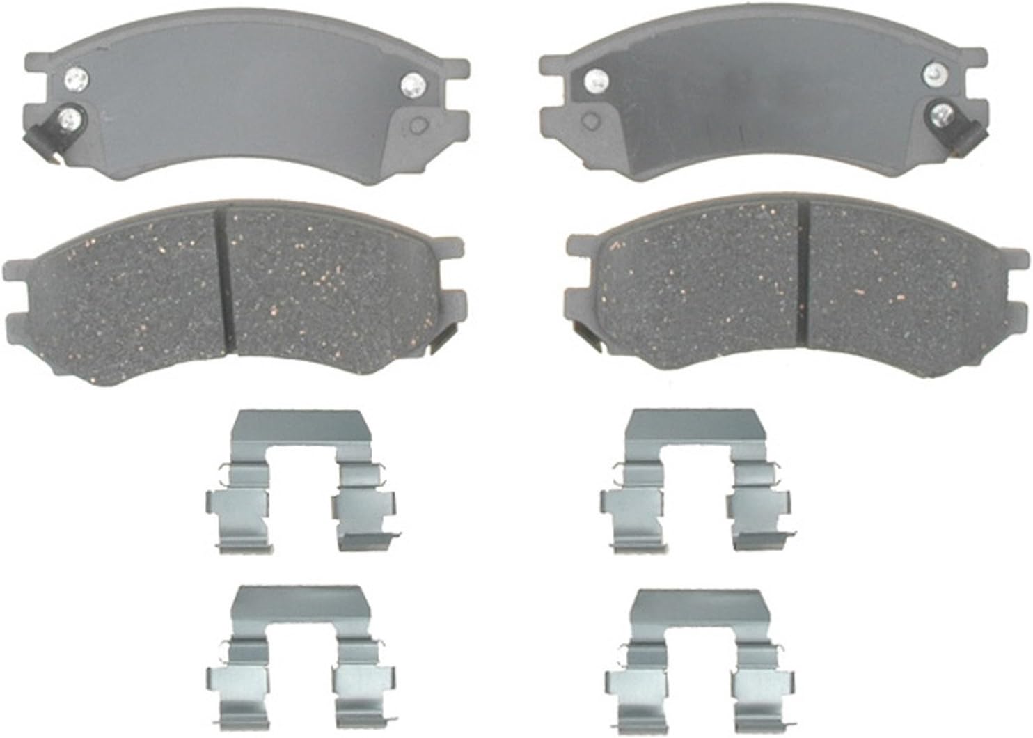 ACDelco Silver 14D507CH Ceramic Front Disc Brake Pad Set with Hardware