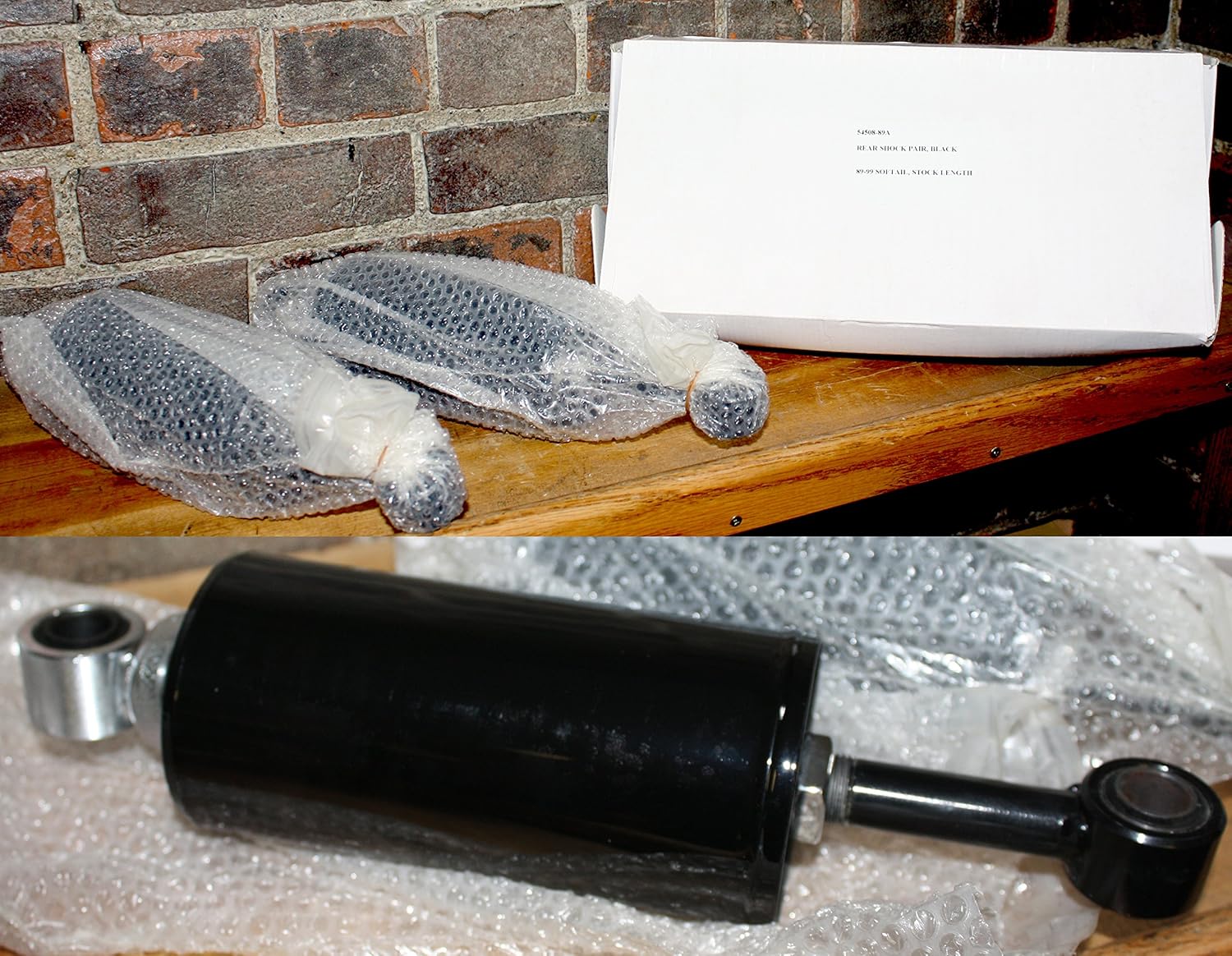 54508-89A Rear Shock Absorbers Replaces 1989 -1999 Harley Davidson Softail Set