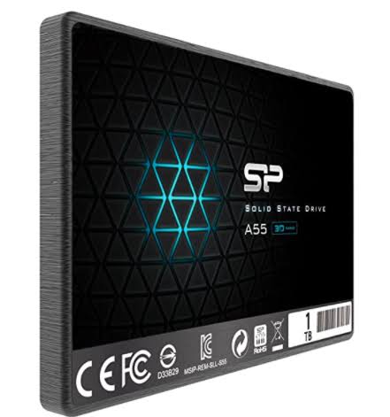 Silicon Power 1TB SSD 3D NAND A55 SLC Cache Performance Boost SATA III 2.5x22 7mm