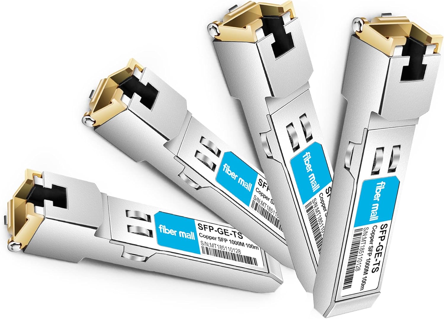 SFP to RJ45 for HPE Aruba J8177D Procurve J8177C J8177A J8177B 1000BASE-T Mini-GBIC SFP Copper RJ-45 100m Transceiver Module Pack of 10