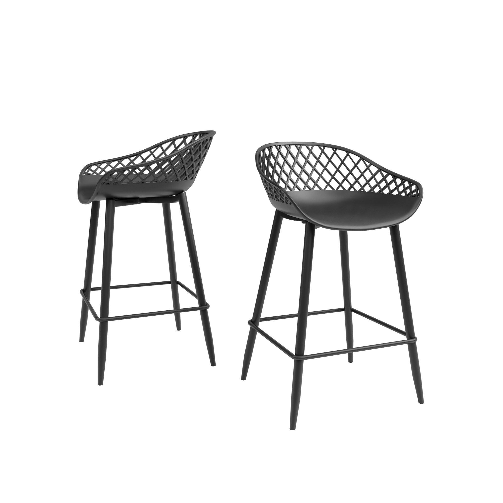 Carson Carrington Tackbyn Counter Stool (Set of 2) - Set of 2 - Set of 2 - Black