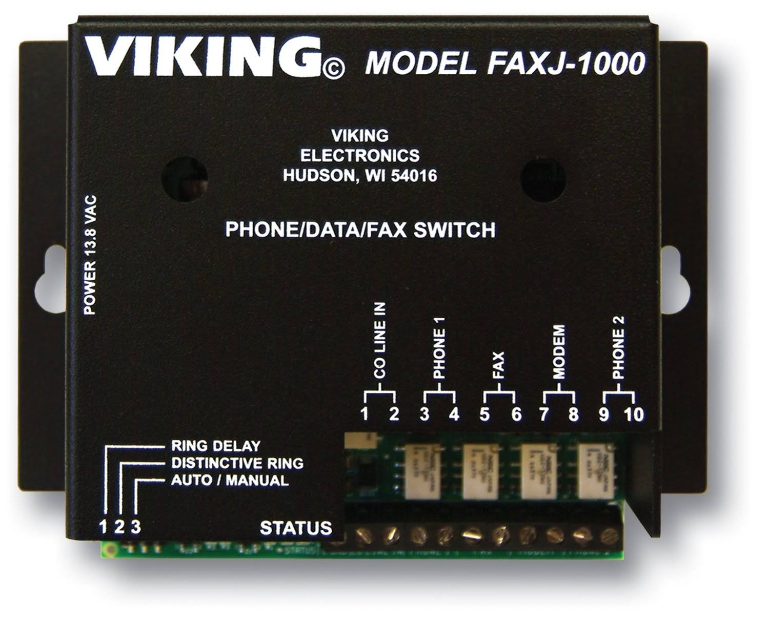 Viking FAXJ-1000 Faxjack Phone/Fax Switch