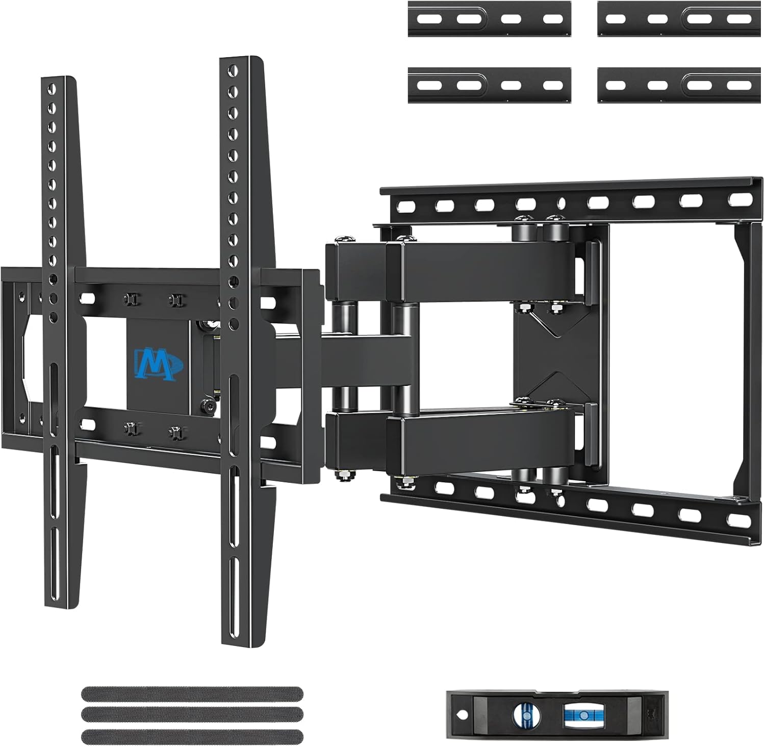 Mounting Dream TV Mount Full Motion TV Wall Mount for Most 26-55 Inch Flat Screen TV, Wall Mount TV Bracket with Dual Arms, Max VESA 400x400mm and 99 LBS, Fits 16