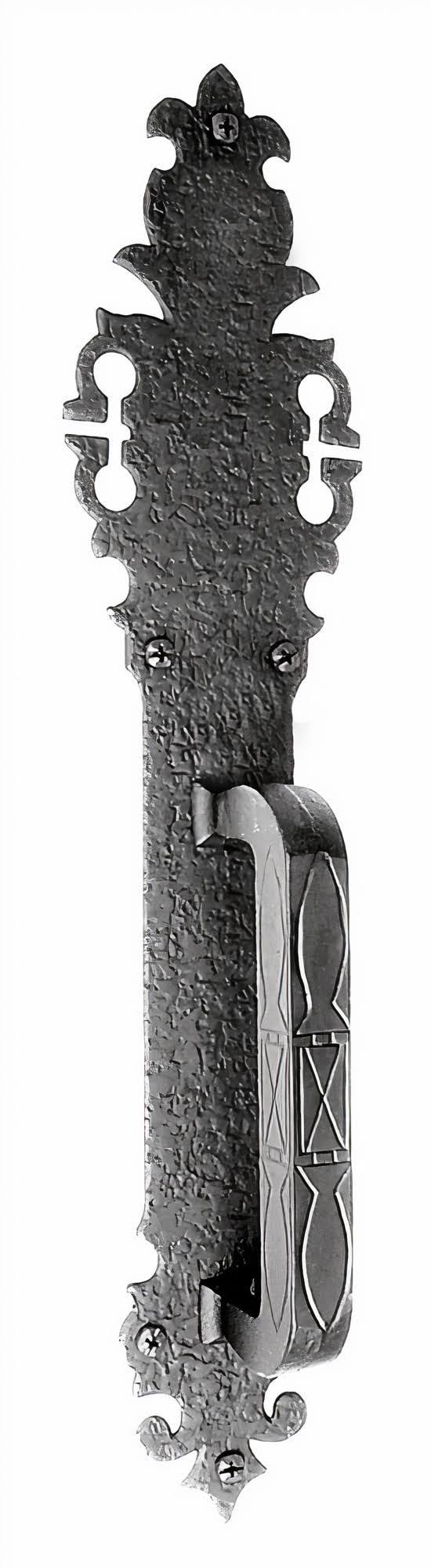 Acorn Warwick Escutcheon Door Pull with Handle - 17 inch WPABP