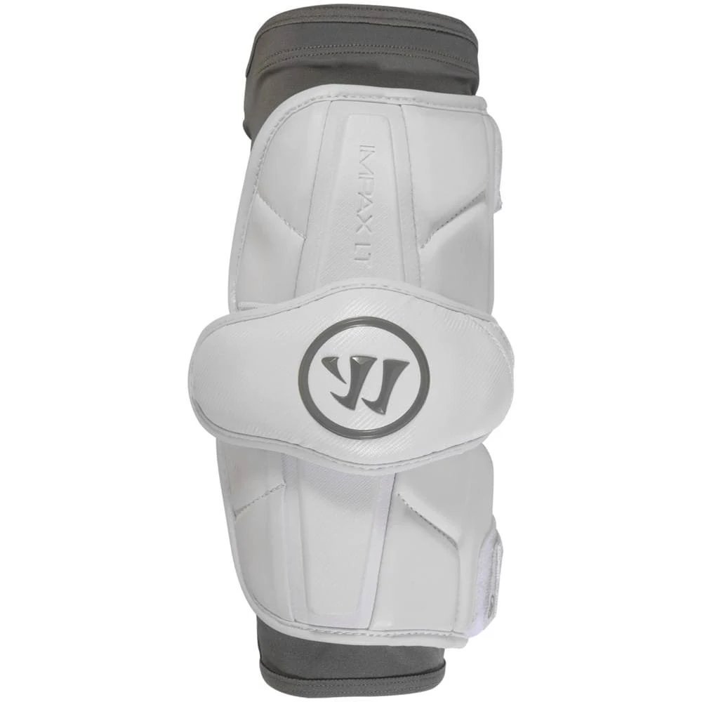 Warrior Burn Pro Lacrosse Arm Pads, Large, White