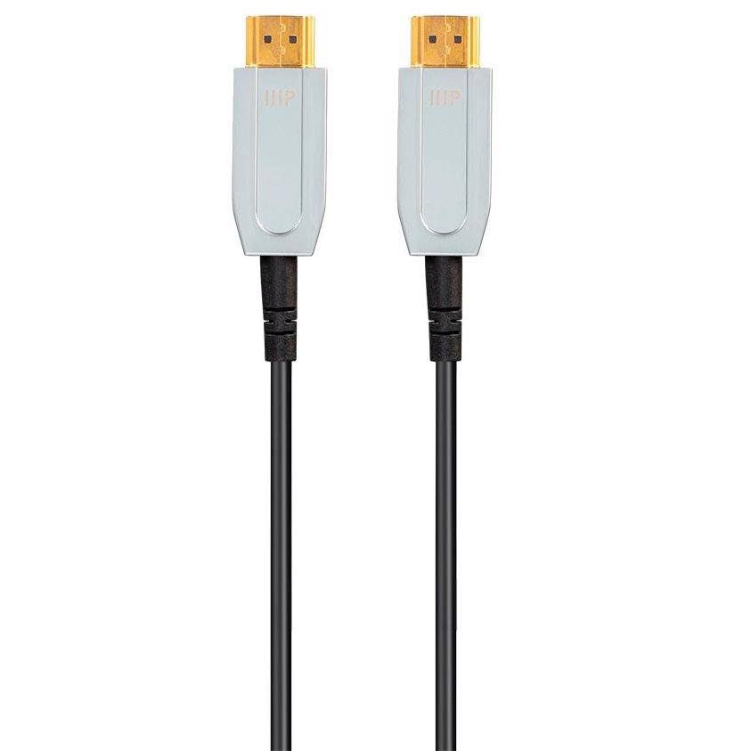 Monoprice High Speed Cable for HDMI-Enabled Devices - 10 Feet - Black, 4K@60Hz, HDR, 18Gbps, Fiber Optic, Arc, AOC, YCbCr 4:4:4