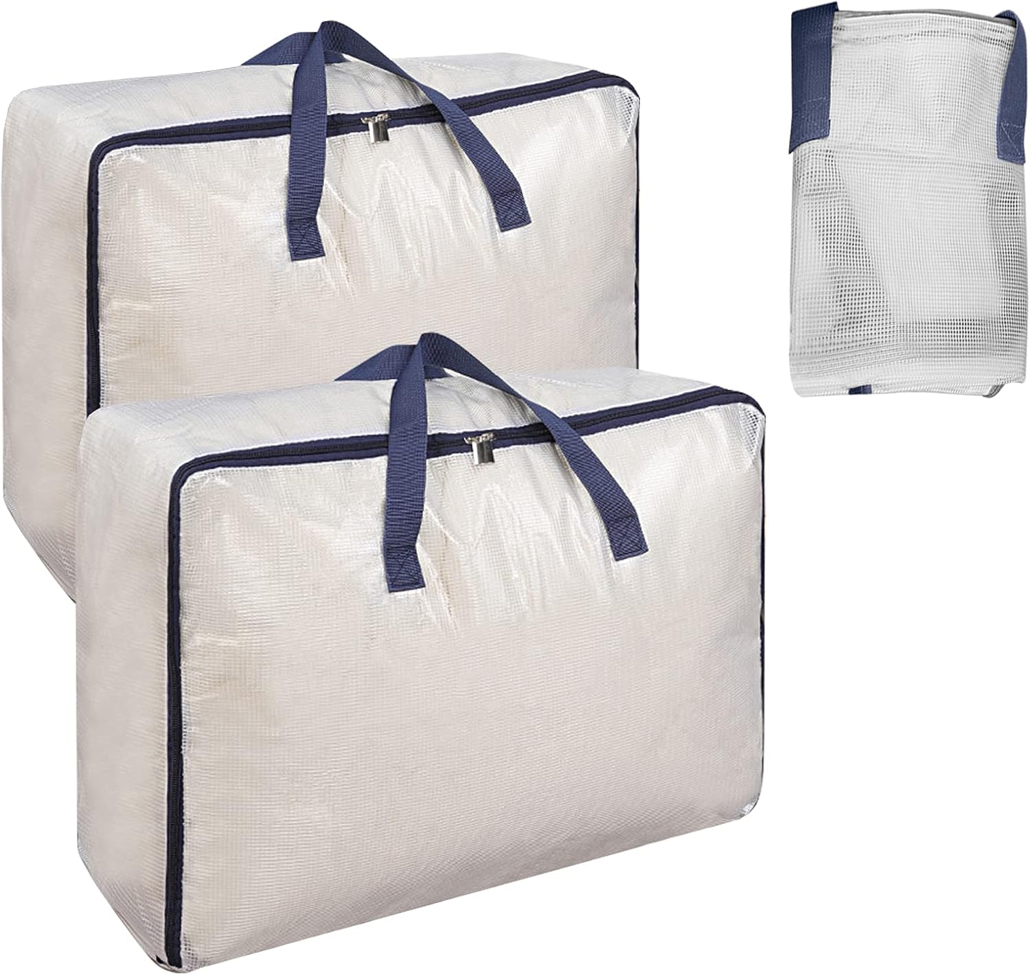 Homelove Clear&nbsp;Clothes&nbsp;Storage&nbsp;Bag with&nbsp;Sturdy&nbsp;Dual&nbsp;Zippers,&nbsp;PVC&nbsp;Storage&nbsp;Bags&nbsp;for&nbsp;Comforter,&nbsp;Blanket,&nbsp;Bedding,Duvet,Toys,&nbsp;Transparent&nbsp;Moving&nbsp;Totes,Multi&nbsp;Purpose&nbsp