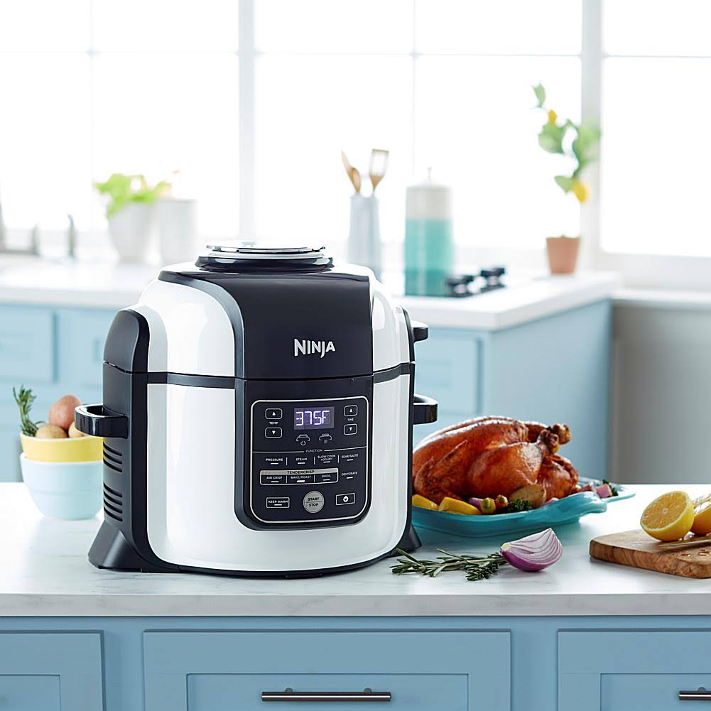 Ninja Foodi XL 8-Quart 8-in-1 Pressure Cooker with Deluxe Rack - Black