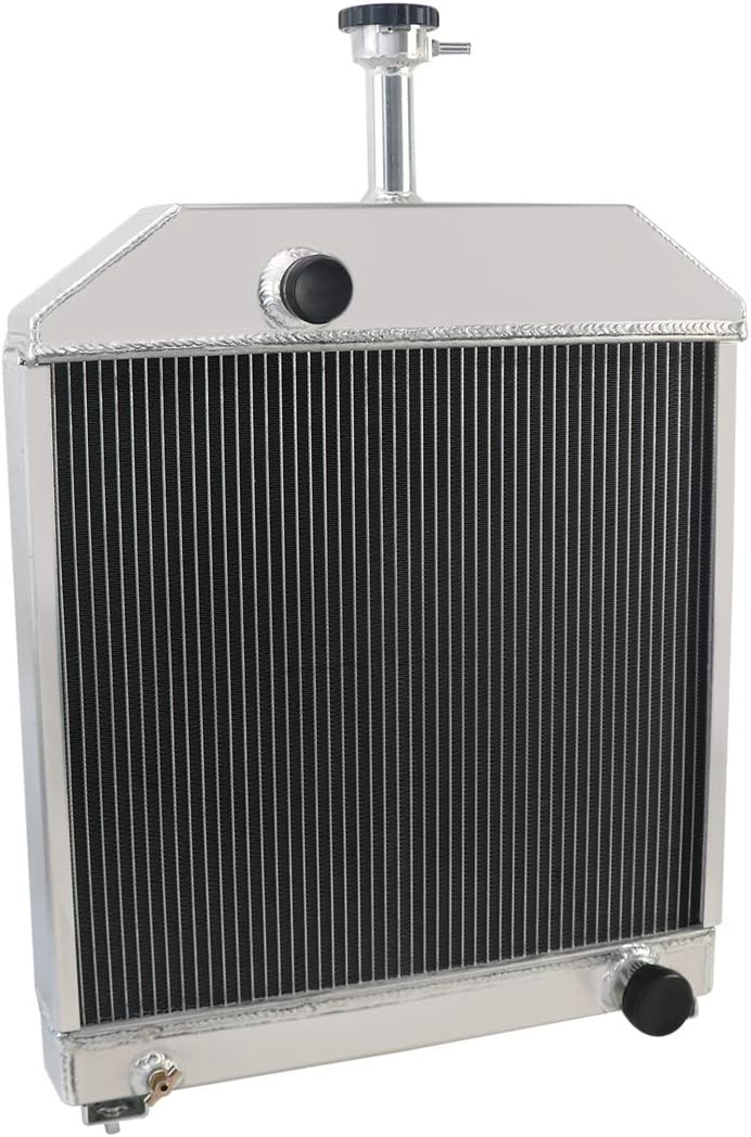Primecooling 60MM 4 Row Core Aluminum Radiator for Ford Tractor 445D 455 455C 555C 555D 565D 655C,etc.