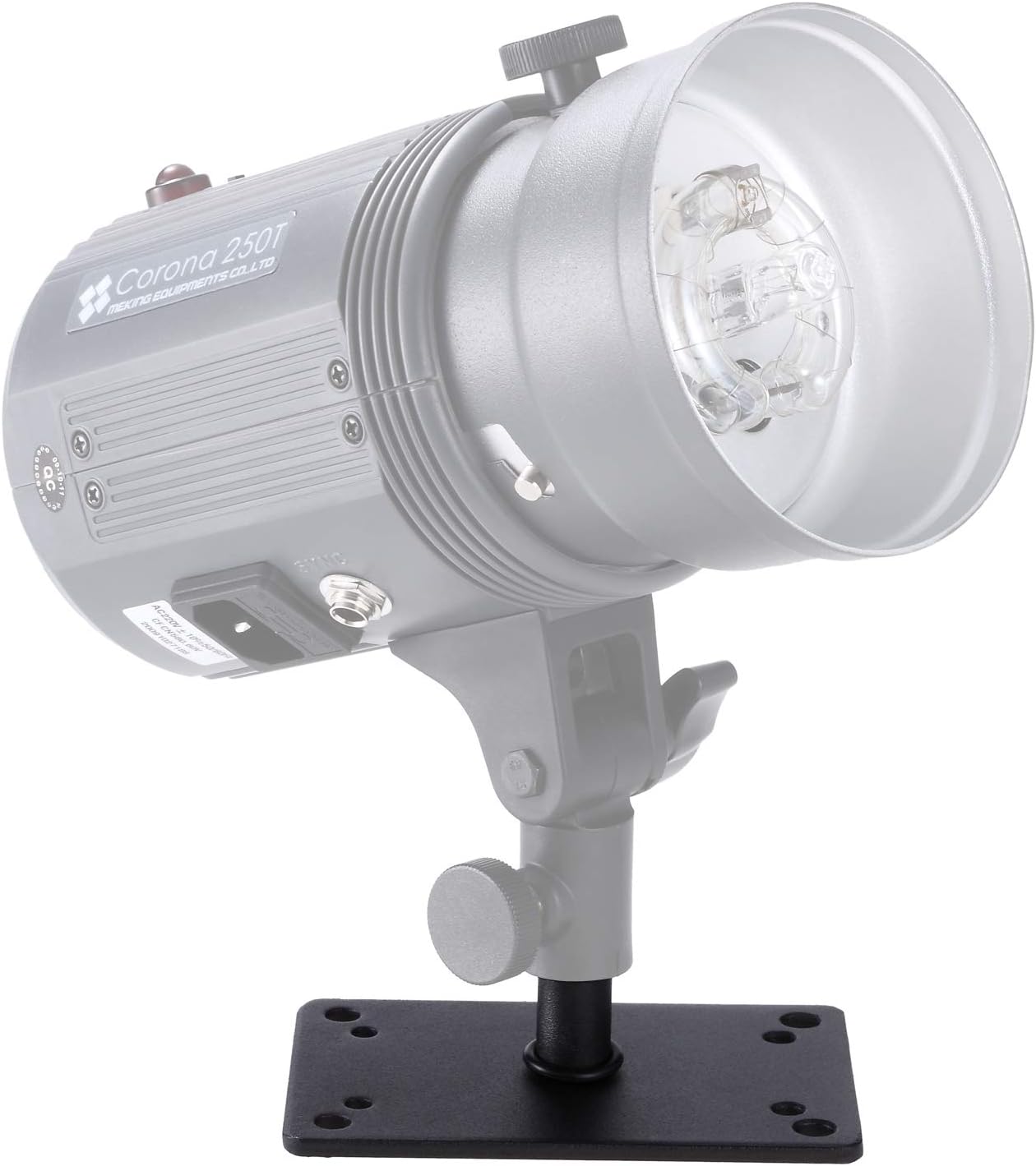 Youngerfoto Baby Pin Wall Plate, 2.36 inch Baby Plate M11-027A Lighting Wall Holder Mini Light Stand Stud for Photo Studio Flash Accessories, Metal Wall Ceiling Baby Plate Light Stand Metal Mount 1