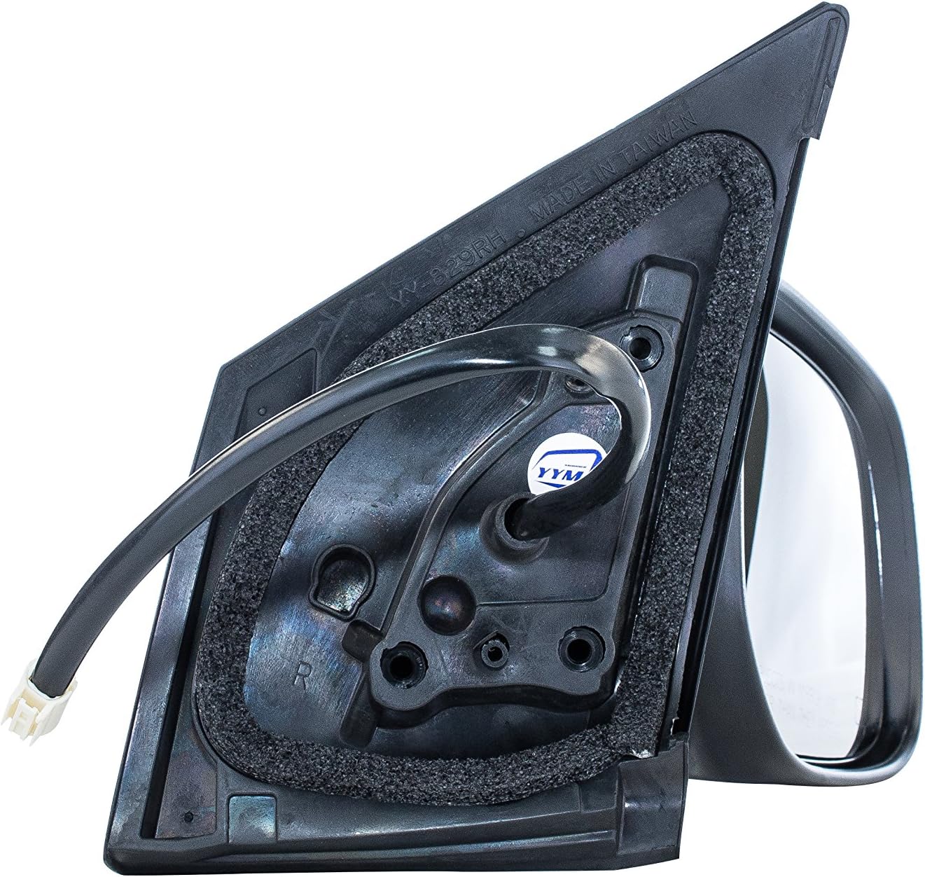 Dependable Direct Right Passenger Side Black Heated Manual Folding Power Operated Door Mirror for Toyota Corolla (2009 2010 2011 2012 2013) - Part Link #: TO1321247