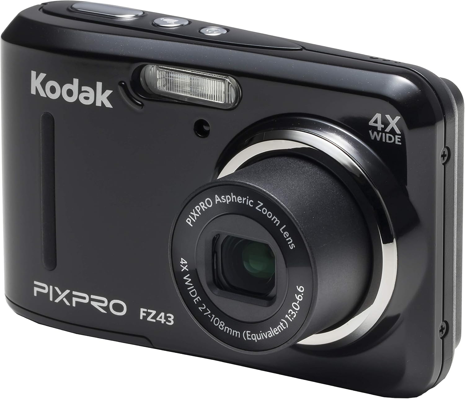 Kodak PIXPRO Friendly Zoom FZ43-BK 16MP Digital Camera with 4X Optical Zoom and 2.7