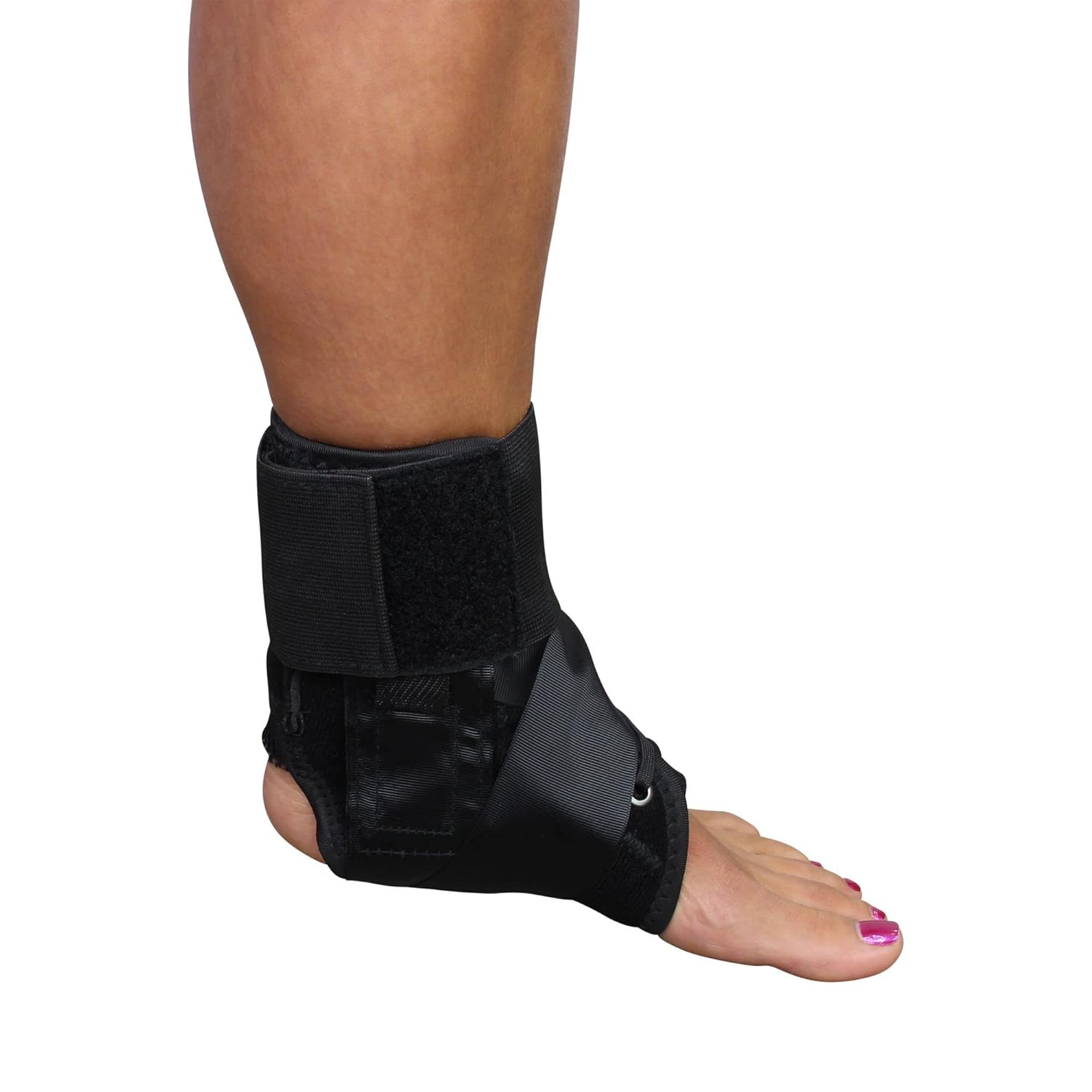 Easy Lace Up Figure 8 Sports Running Ankle Brace Adjustable Stabilizer Ankle Compression Support for Sprained, Rolled, Acute Ankle Injuries by Brace Direct