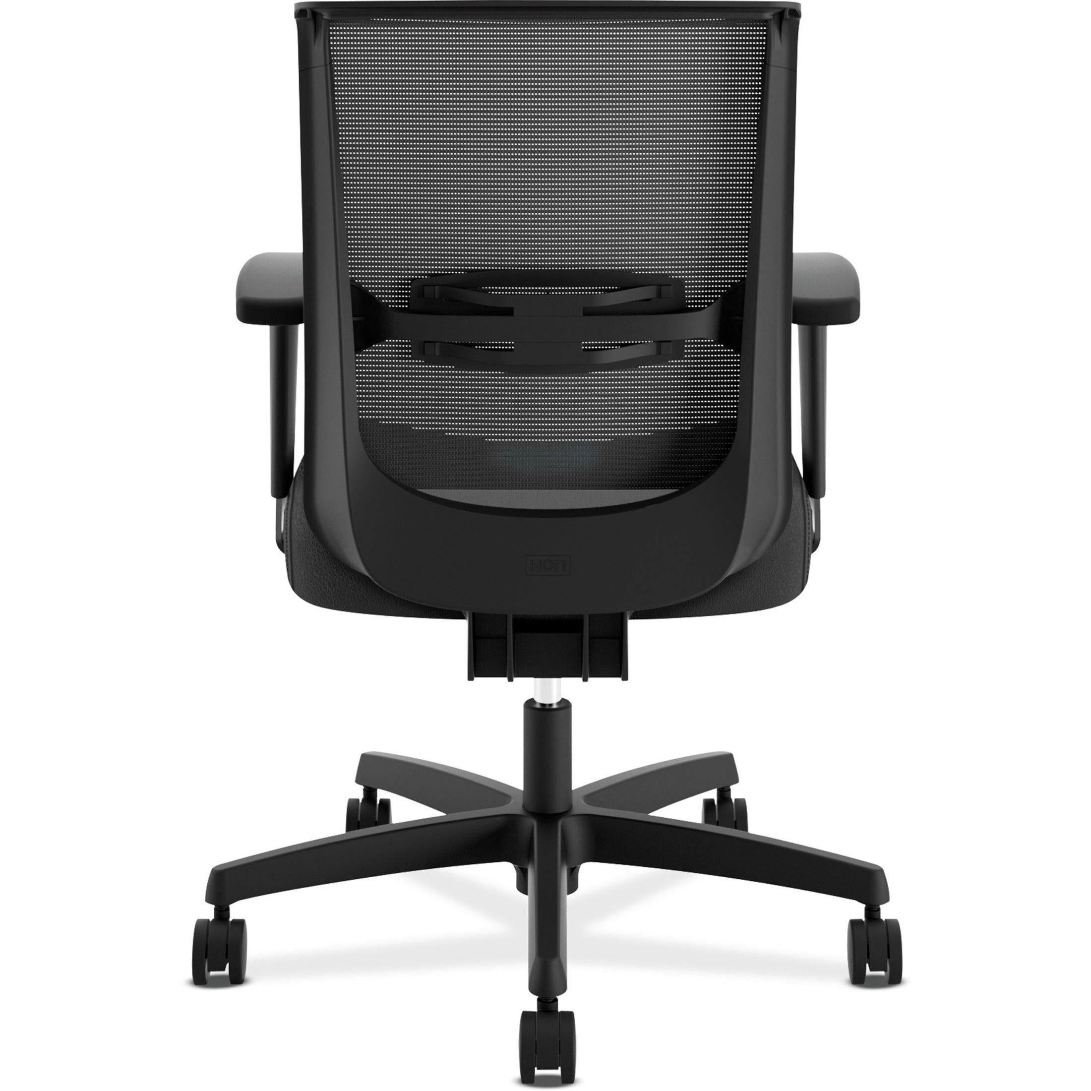 HON HONCMY1AUR10 Convergence Mid-Back Task Chair, Black, Base: Black