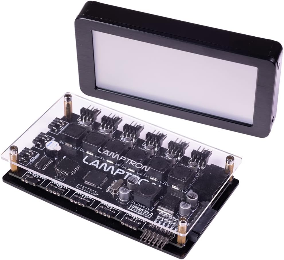 Lamptron Touch-Screen Controlled Multi-RGB/Fan Controller, ARGB, Black
