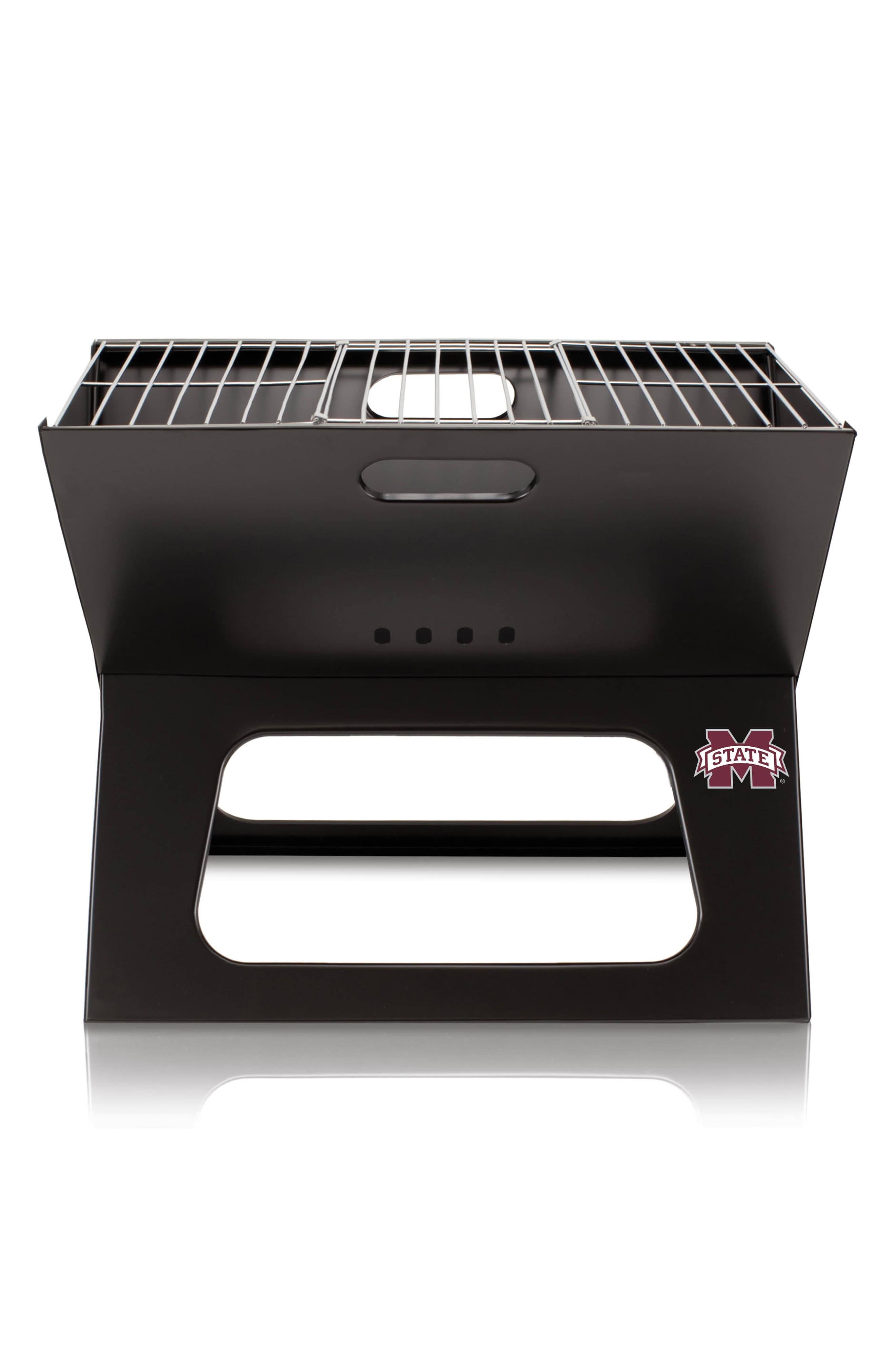Picnic Time Mississippi State Bulldogs Portable X-Grill, Black