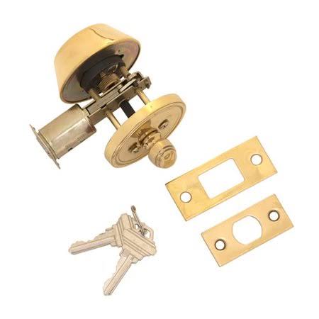 Brass Accents D09-D0050-605 Single Cylinder Deadbolt Finish: Polished Brass