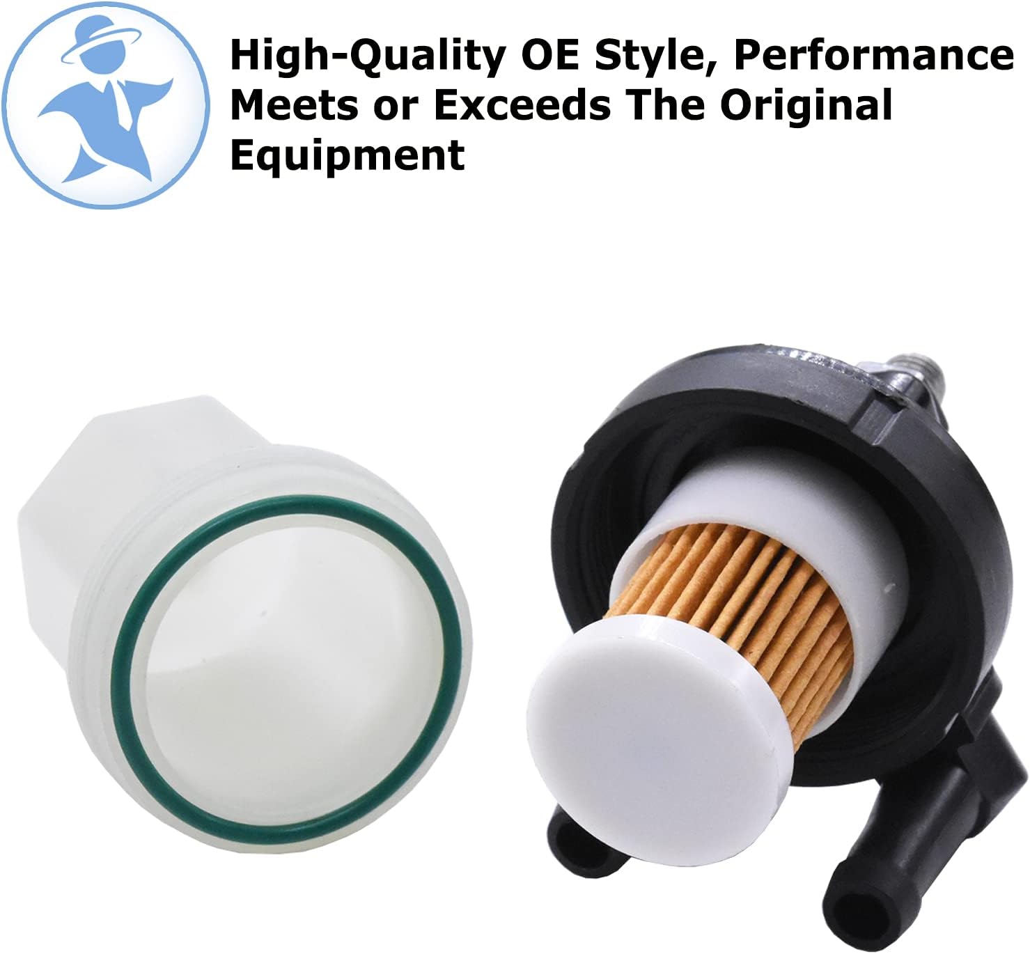 SEEBOO Fuel Filter Assembly Fits for Yamaha 115HP 130HP 150HP 175HP 200HP 225HP 1994-2005 Outboard Motor. Replaces#6R3-24560-00-00, 6R3245600000