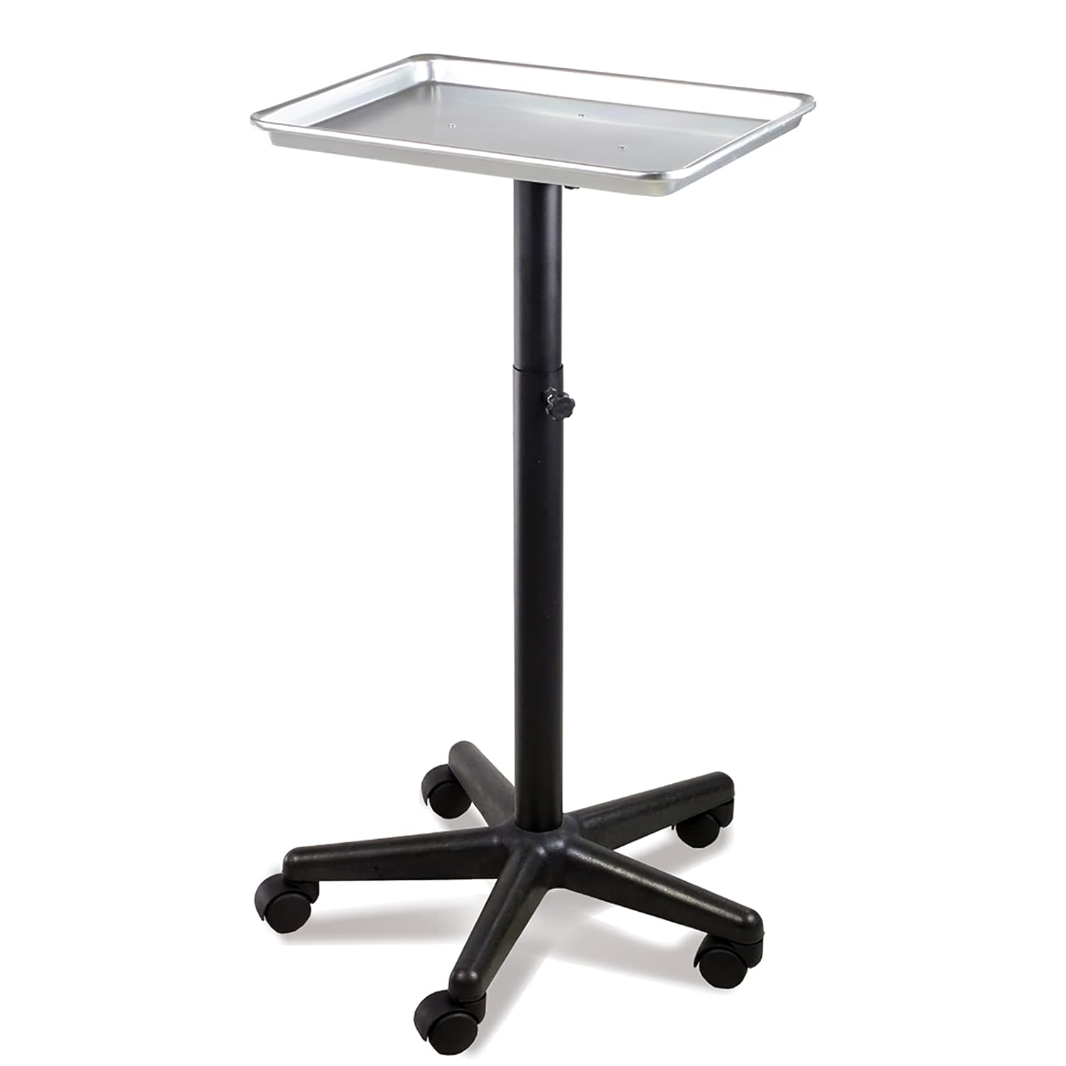 Premium Aluminum Instrument Salon Tray Tattoo Rolling Tray Station Pack of 2