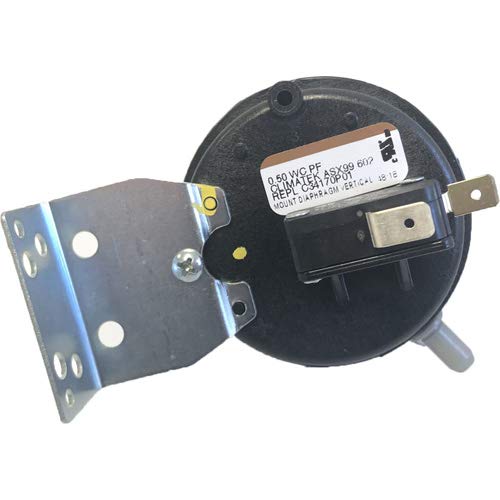 Furnace Vent Air Pressure Switch - Fits Trane Part # SWT02293 .50