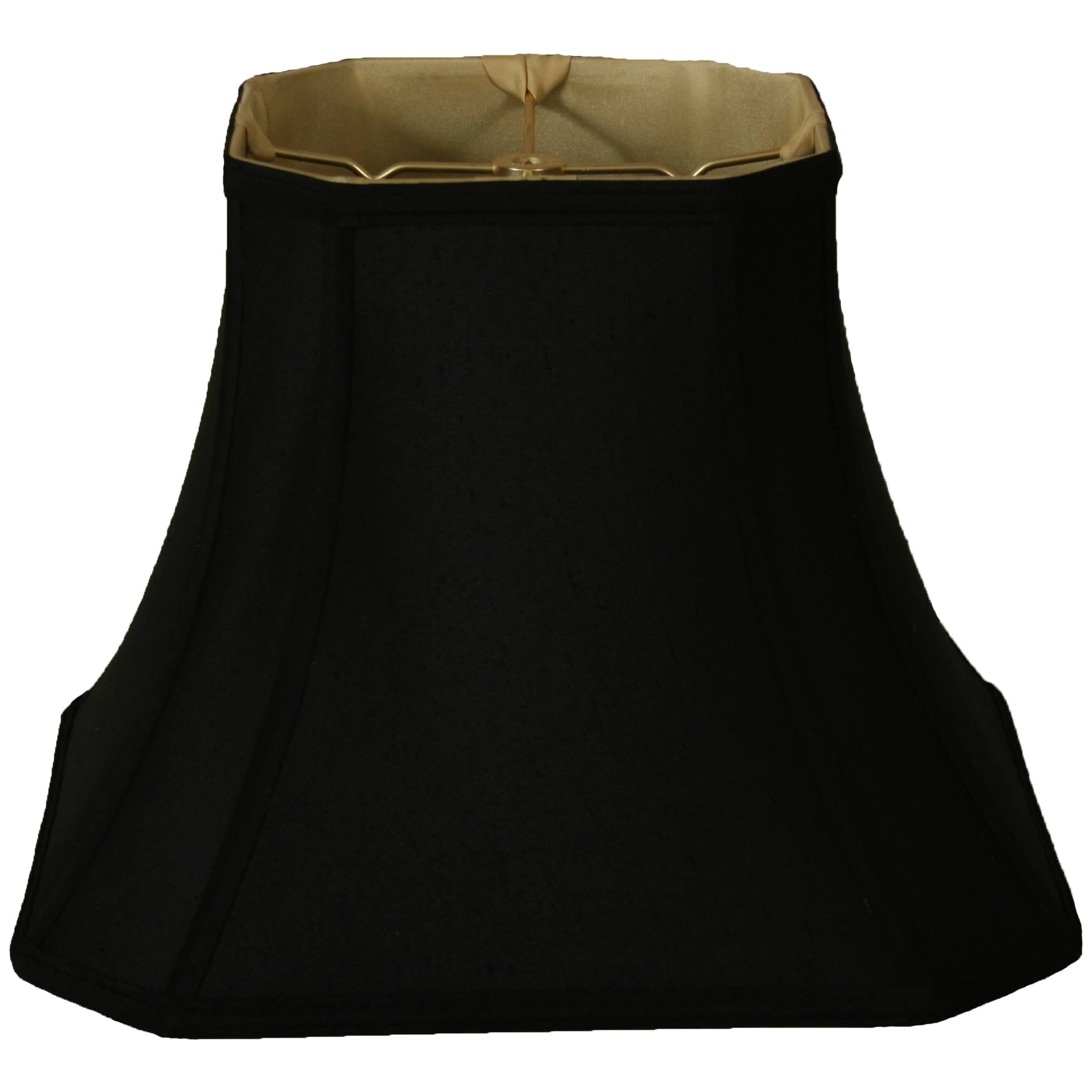 Royal Designs Square Cut Corner Bell Black Lamp Shade, 5 x 10 x 8.75