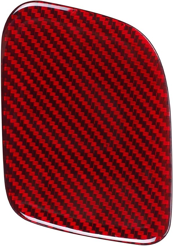BLAKAYA Compatible with Sticker Carbon Fiber Driver Seat Storage Trim Cover Accessories for Ford Mustang 2015 2016 2017 2018 2019 2020 2021 (Red)