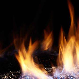 Monessen BMGVFC32C 32x22 28,000 BTU Contemporary IPI Control Vent Free Fireplace System Magic Glass Panel in Black for VFC32