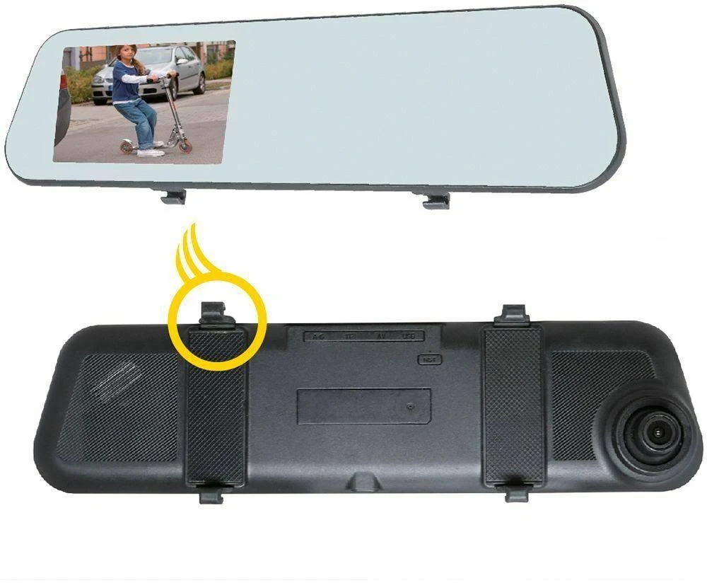 Echomaster - Front and Rear Camera Dash Cam - Black