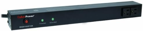 CyberPower RKBS15S2F10R 15A 12-Outlet 1U RM Rackbar Surge Supressor Pack of 2