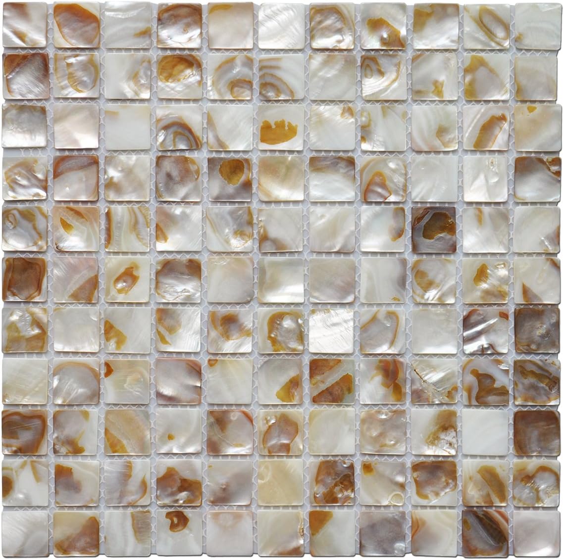 Art3d Shell Mocaic Tile for Bathroom/Shower Room/Kitchen Backsplashes, 10 Sq Ft (10 Sheets) Pack of 2