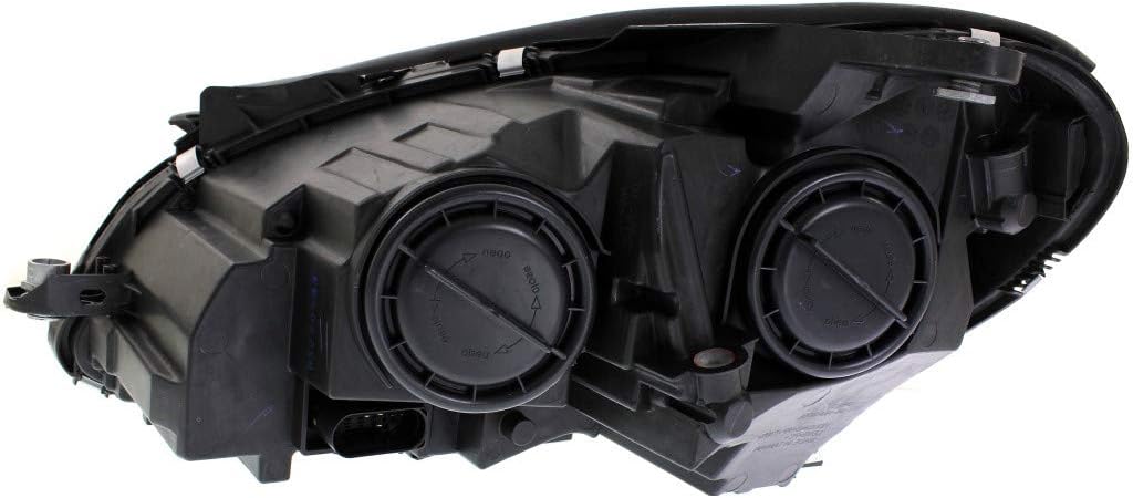 For Mercedes-Benz C-Class Coupe 2012-2015 Headlight Assembly Halogen Black Passenger Side DOT Certified MB2503186N