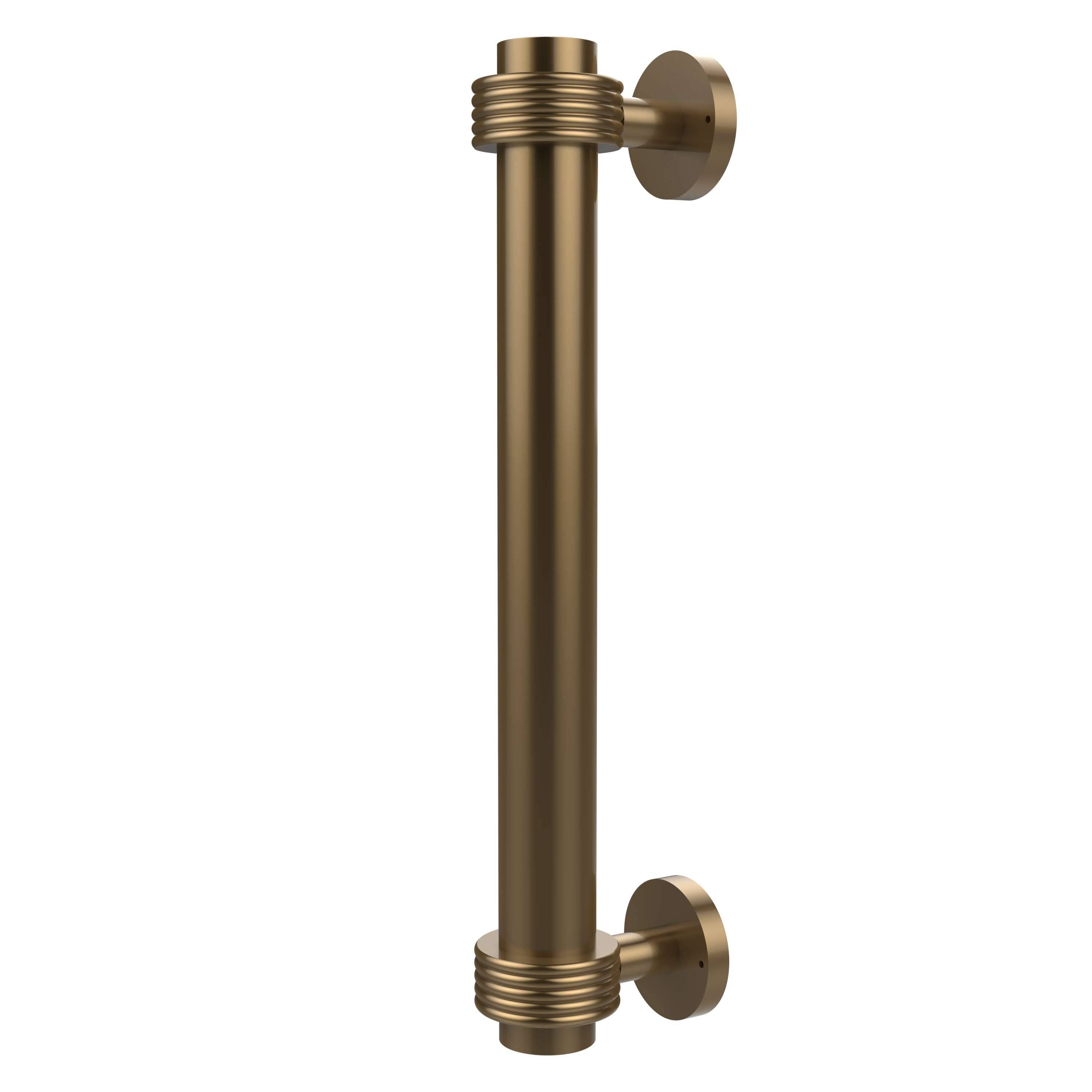 Allied Brass 402g 8 inch Groovy Accents Door Pull, Brushed Bronze