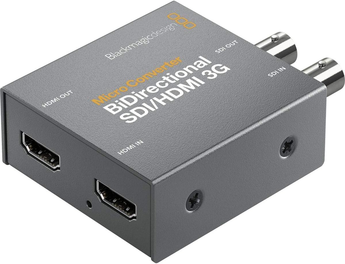 Blackmagic Design Bi-Directional SDI to HDMI 3G Micro Converter with Power Supply Pack of 2