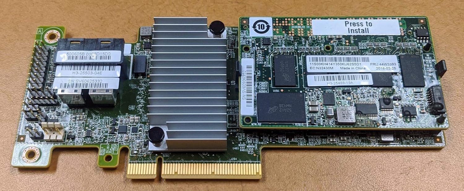 IBM 46C9111 ServeRAID M5210 SAS/SATA Controller 46C9111-NO Bracket IBM SERVERAID M5210 SAS/SATA 12GB/S RAID ON CHIP