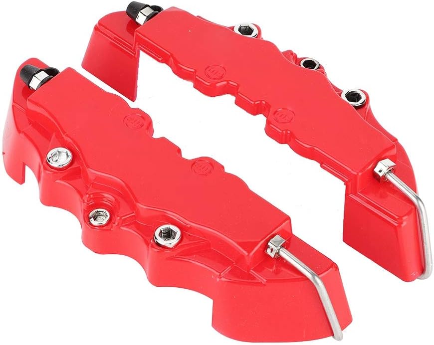 Acouto Disc Brake Caliper Covers 2pcs Universal ABS Brake Caliper Car Front Rear Auto Brake Caliper Kit