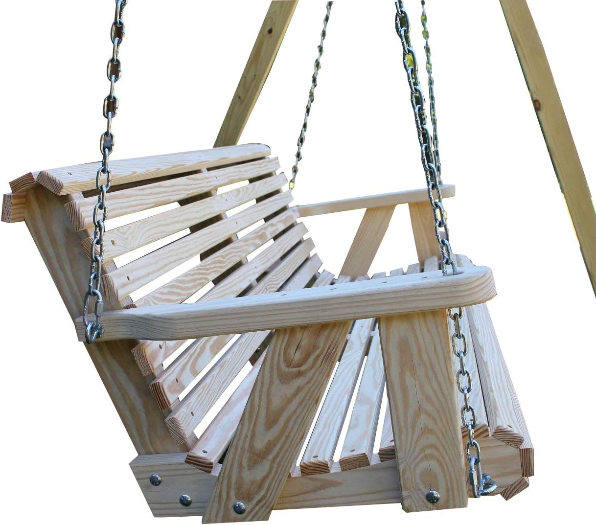 ROLL Back Amish Heavy Duty 800 Lb 5ft. Porch Swing- Made in USA