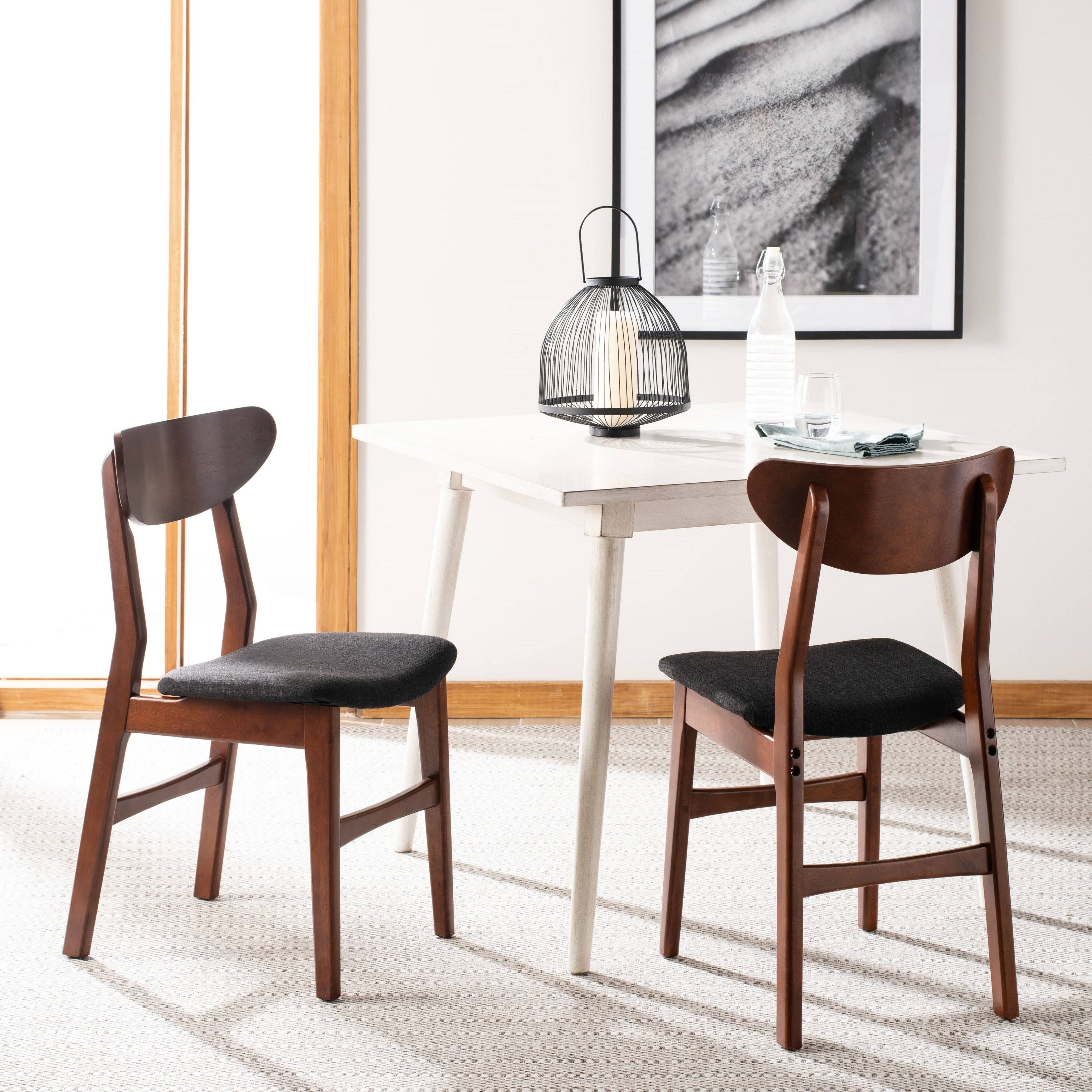 Safavieh Lucca Black Retro Dining Chair - Set of 2
